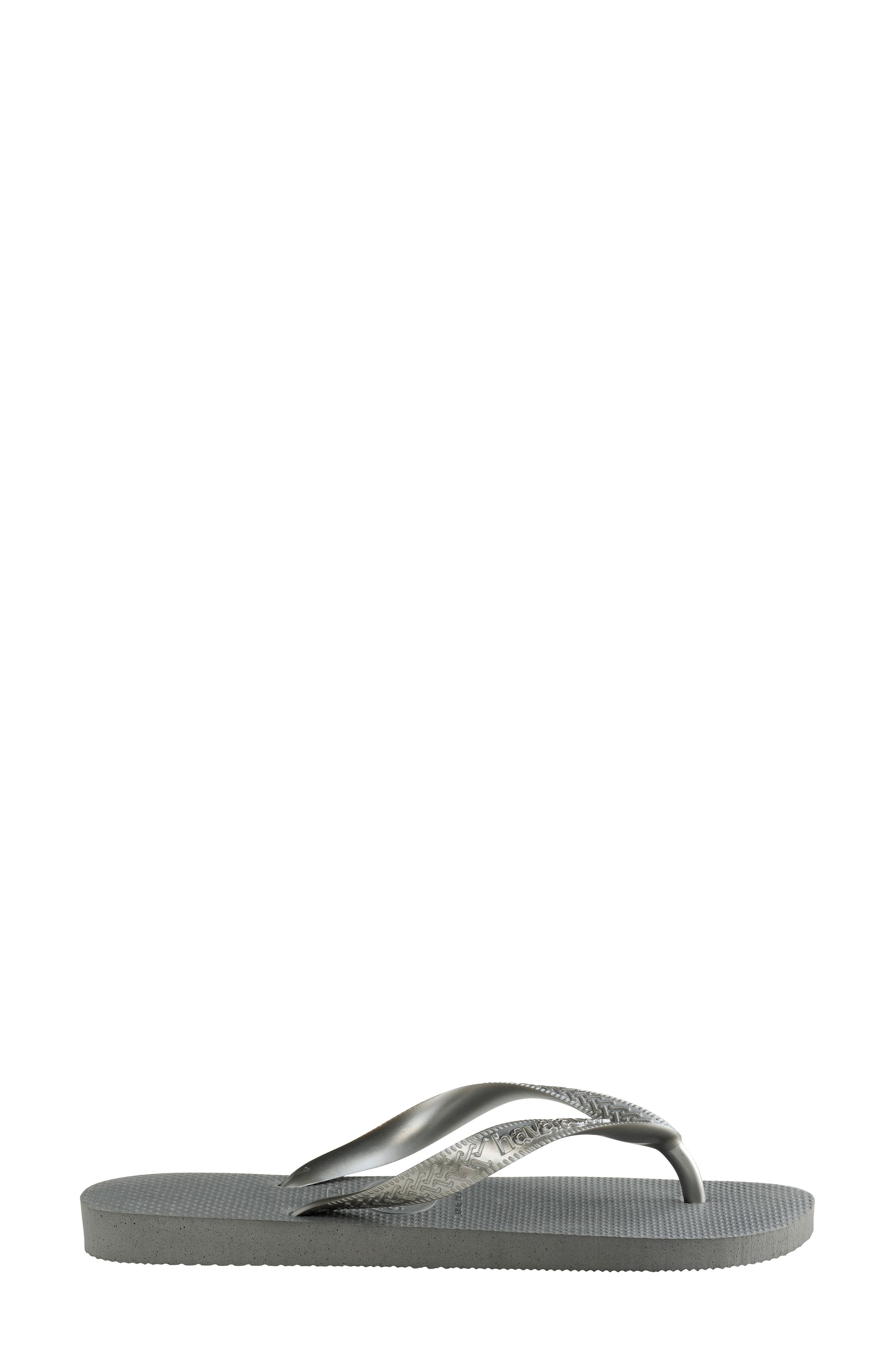 Havaianas Kids' Top Tiras Flip Flop, Alternate, color, Steel Grey