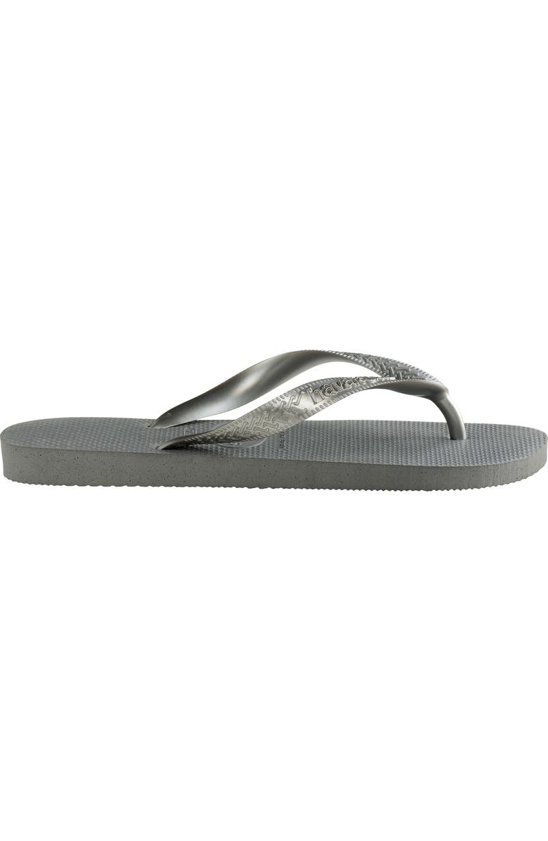 Havaianas Kids' Top Tiras Flip Flop, Alternate, color, Steel Grey