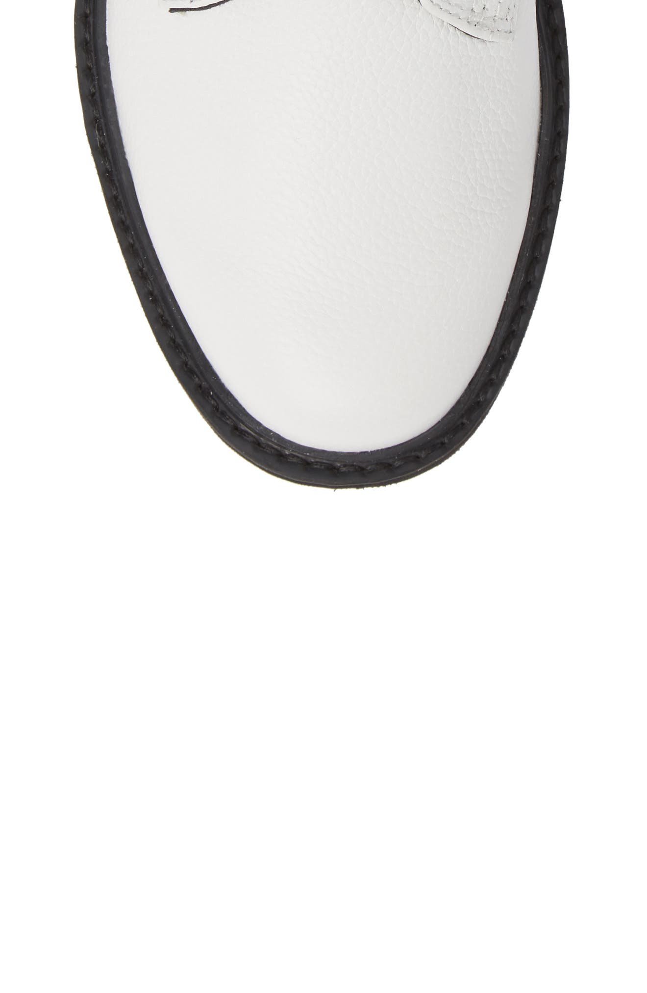 Diahne Combat Boot, Alternate, color, WHITE LEATHER