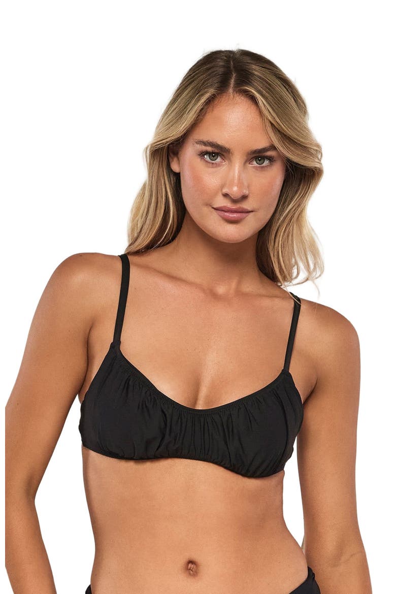 Bonnie Bikini Swimsuit Top, Alternate, color, Black