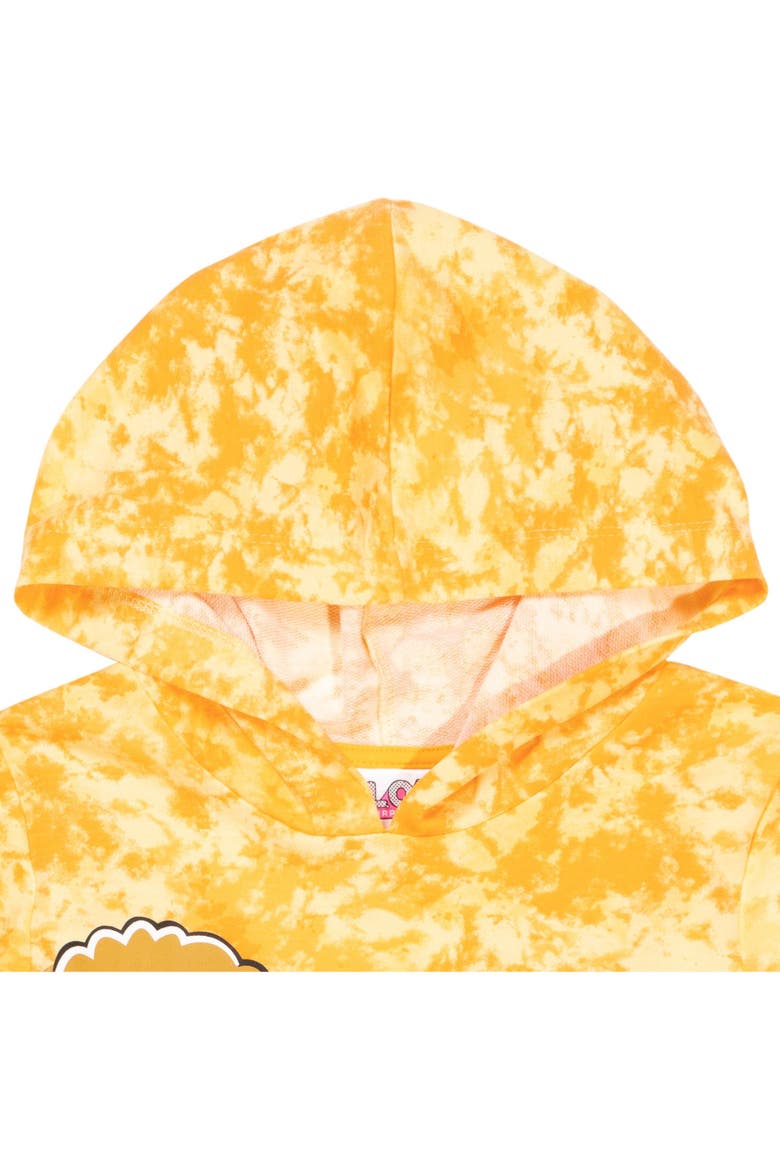 Queen Bee Tie-Dye Hooded Sweatshirt, Alternate, color, Queen Bee Orange