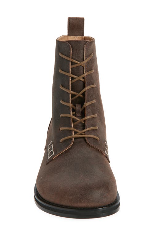 Jw Anderson Leather Lace-up Boots In Brown