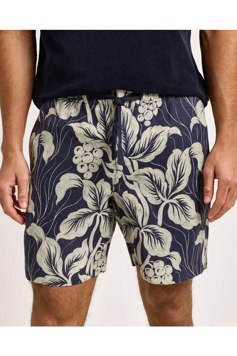 Alex Linen Relaxed-Fit Shorts, Alternate, color, NIGHT IRIS