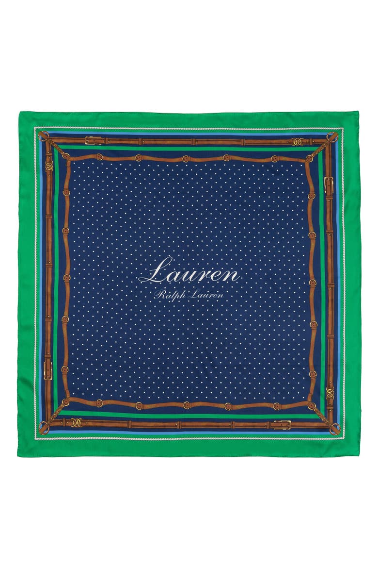 Dotted Equestrian Square, Main, color, Navy