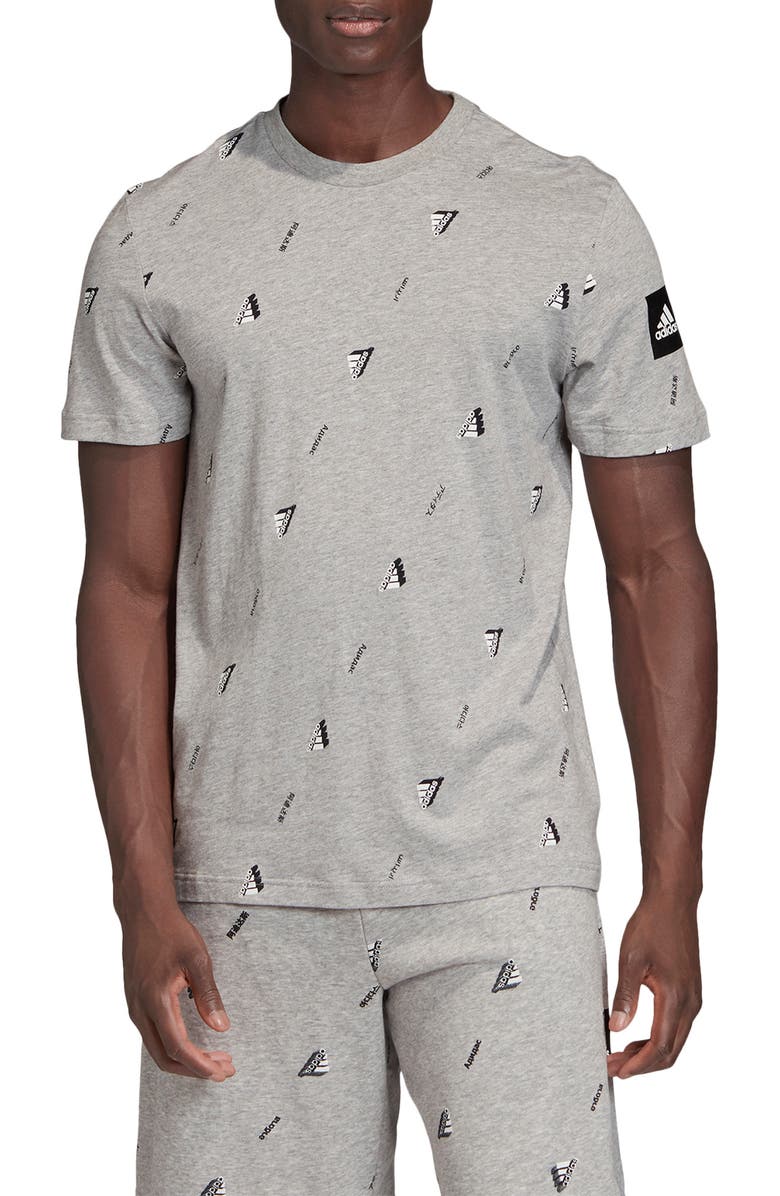 adidas Originals Logo Cotton Graphic Tee, Main, color,