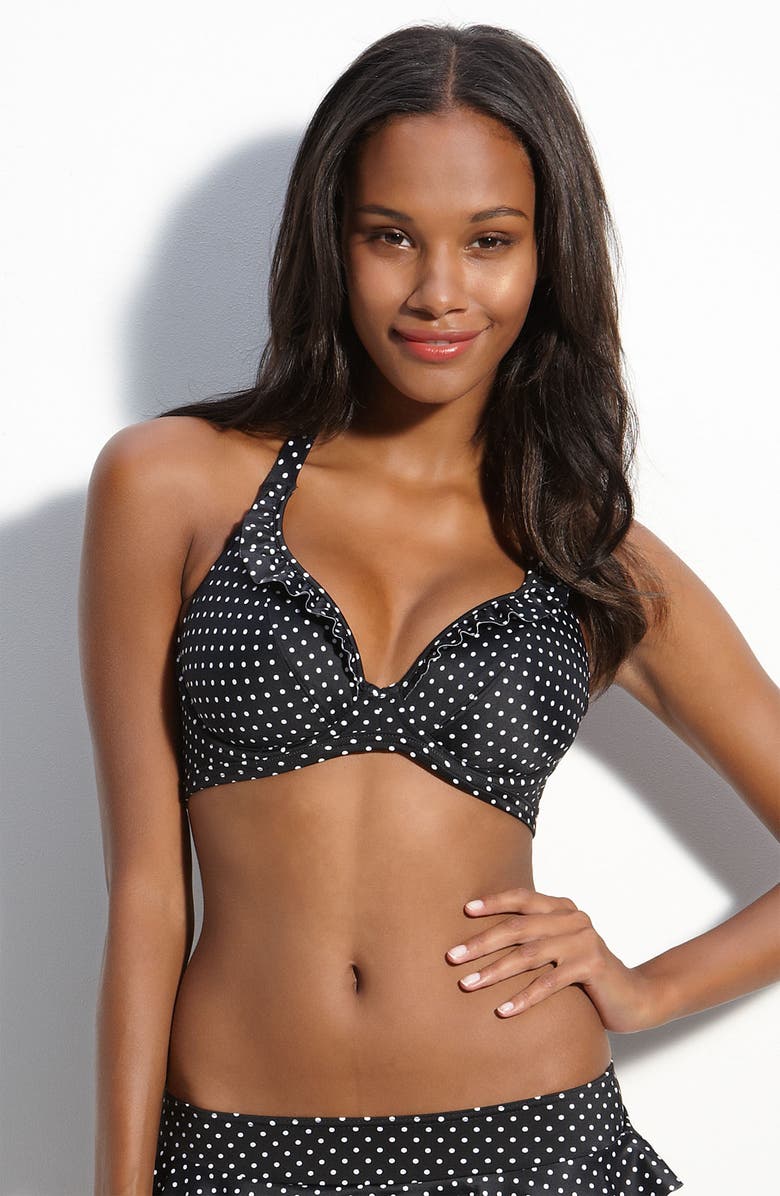 Freya 'Pier' Underwire Halter Bikini Top, Main, color, 