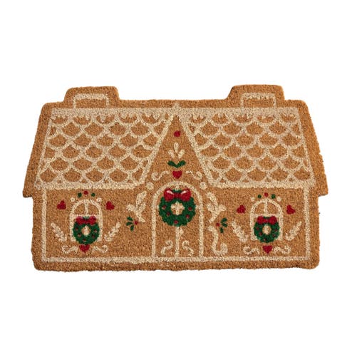Garam Coir Gingerbread House Door Mat