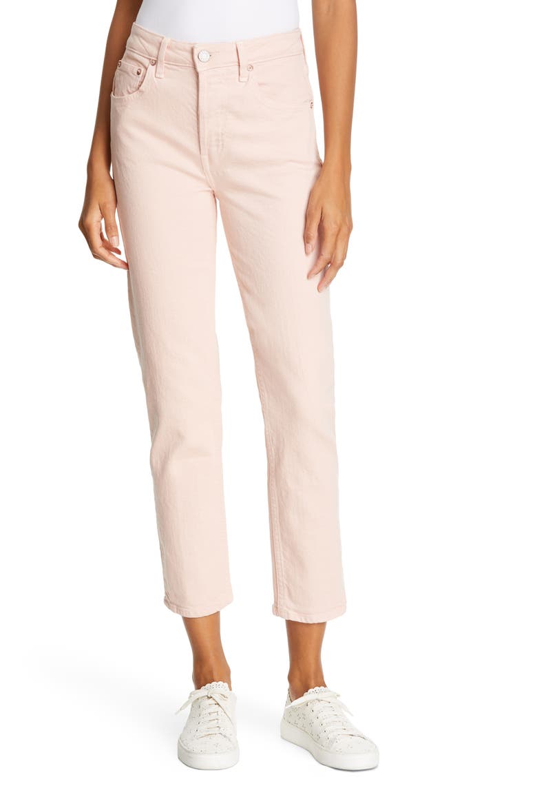 Constance High Waist Ankle Straight Leg Jeans, Main, color, FRENCH KISS