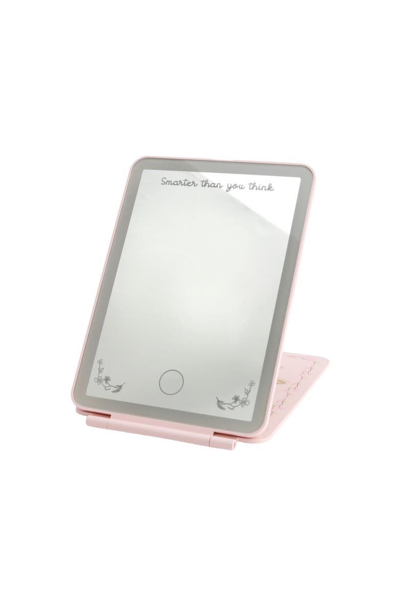 Disney Classic Pooh Self Love Touch Pad Mini Tri-Tone LED Makeup Mirror, Alternate, color, Pink