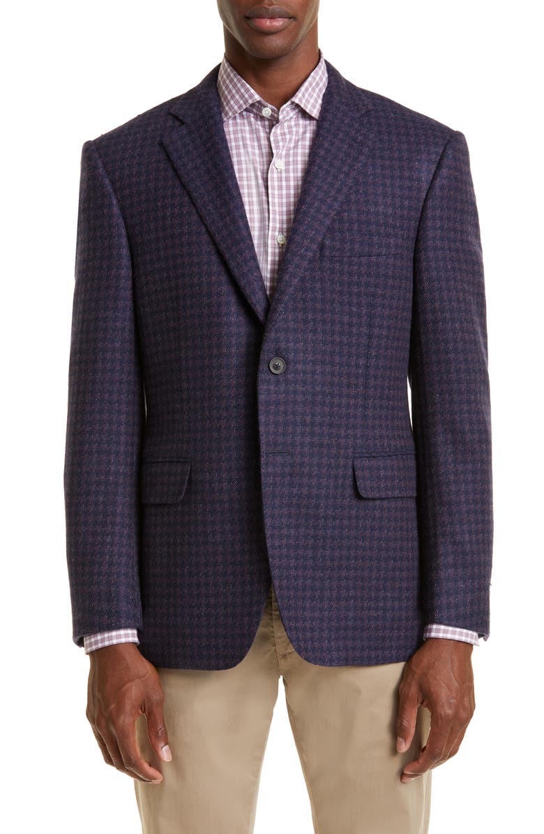 Canali Siena Textured Neat Cashmere Sport Coat, Main, color, 