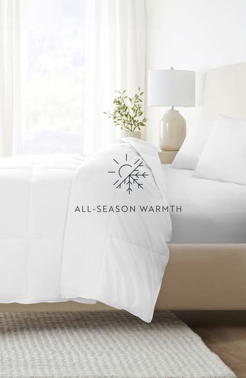 Homespun Cotton Comforter Duvet Insert In White