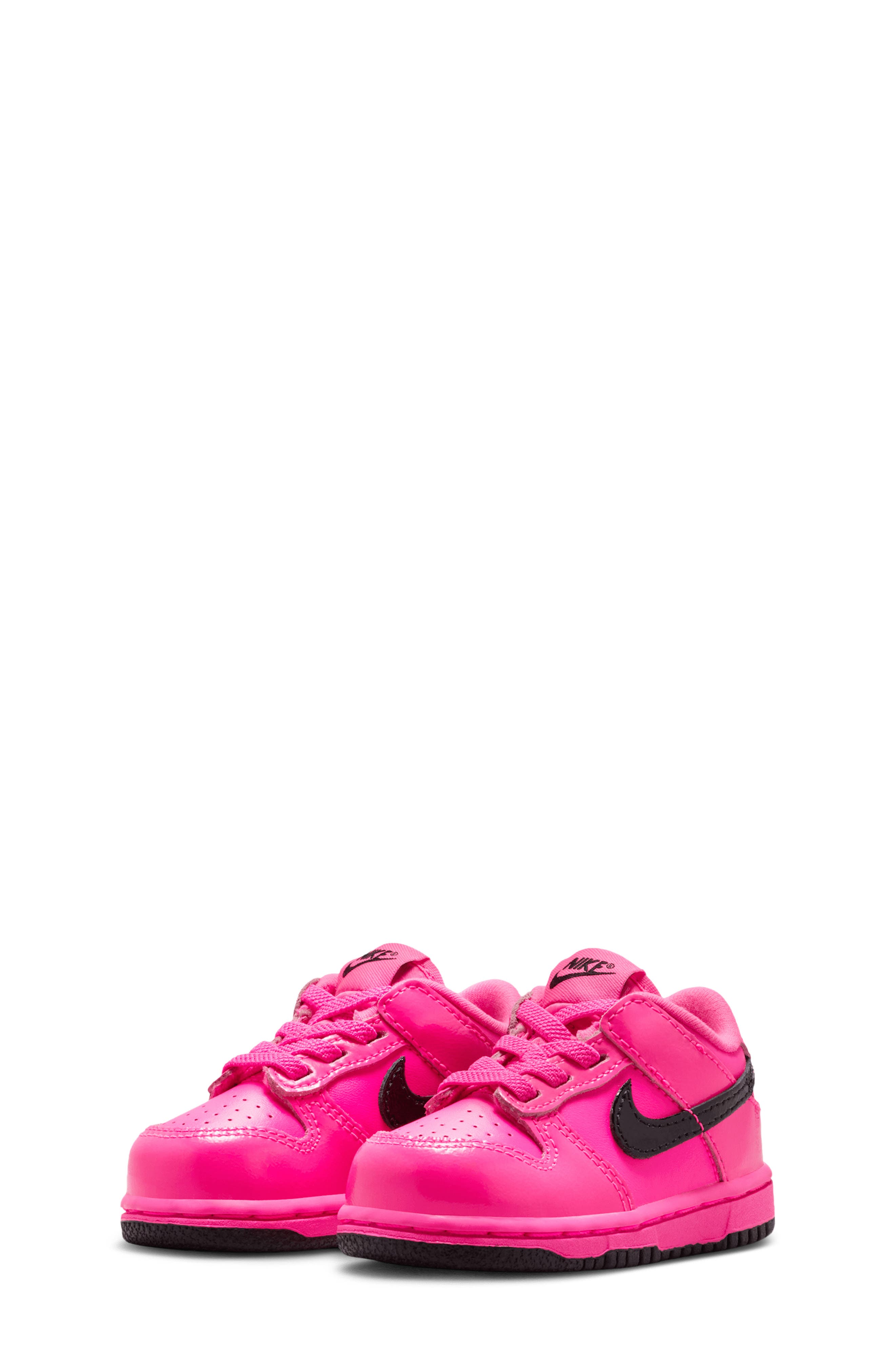 Nike Kids' Dunk Low SE Basketball Sneaker, Main, color, Pink Blast/ Pink Blast/ Black