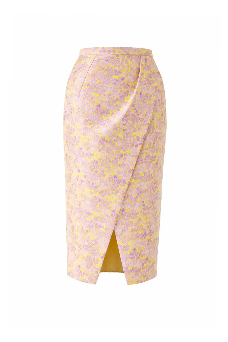 Ellie Floral Patterned Skirt, Alternate, color, Purple and Yellow