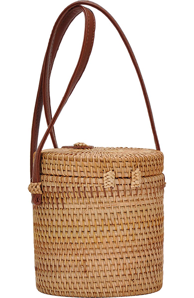 Antik Kraft Woven Straw Bag, Alternate, color,