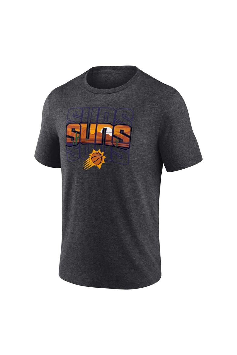 Men's Fanatics Branded Charcoal Phoenix Suns Hometown Originals Announcer Tri-Blend T-Shirt, Alternate, color, Charcoal