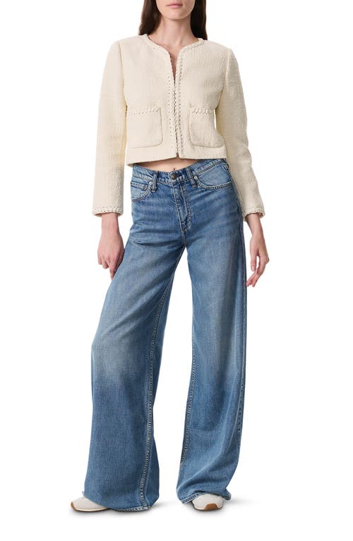 Rag & Bone Cheyenne Tweed Jacket In White