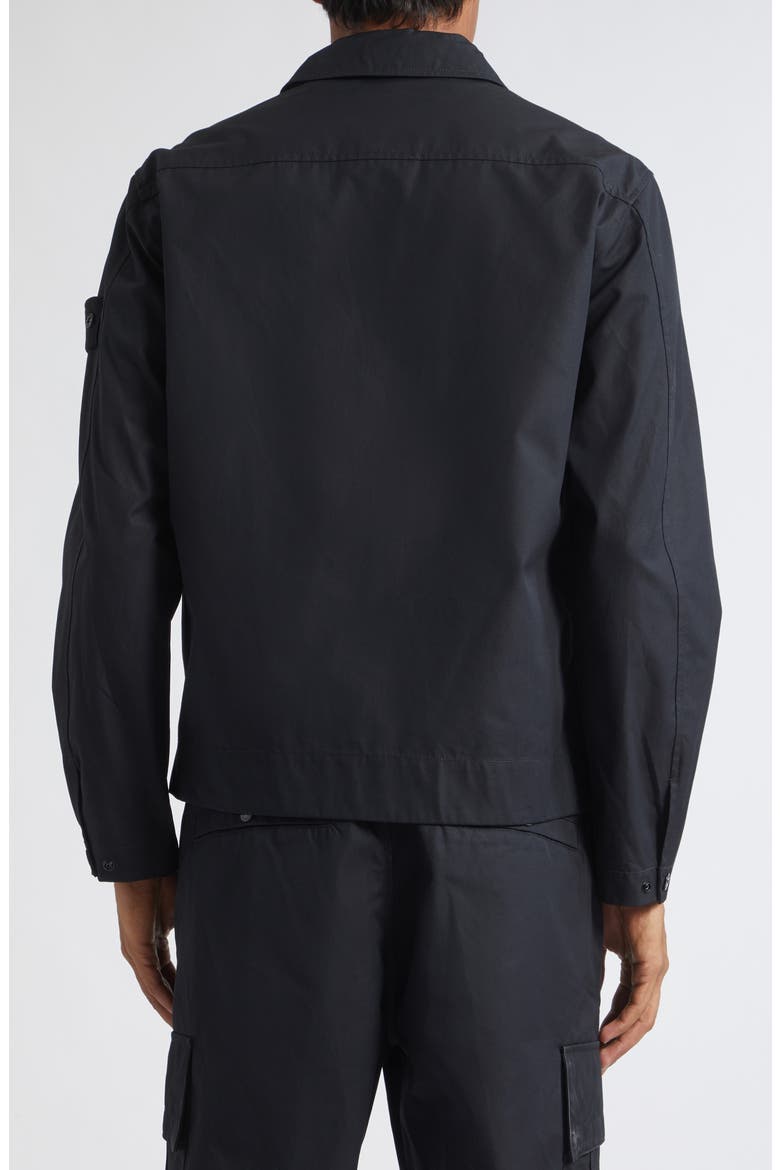 Cotton Overshirt, Alternate, color, V0029 BLACK
