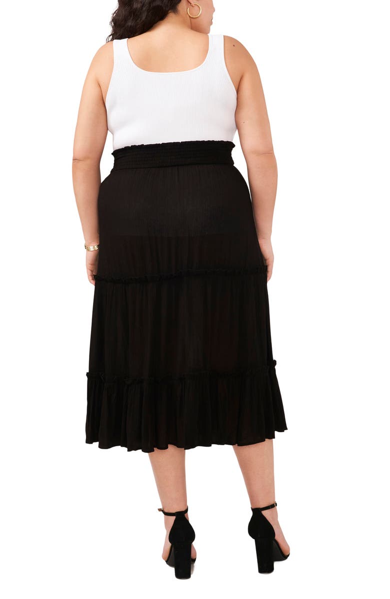 Vince Camuto Tiered Midi Skirt, Alternate, color, 