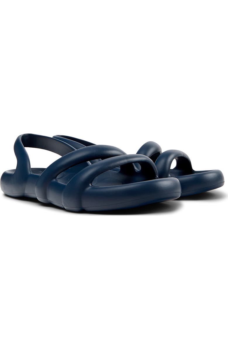 Camper Kobarah Flat Slingback Sandal, Main, color, Navy