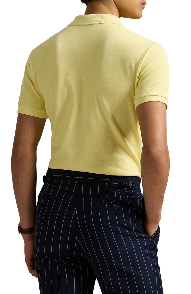 Polo Ralph Lauren Classic Fit Solid Yellow Cotton Piqué Polo, Alternate, color, 