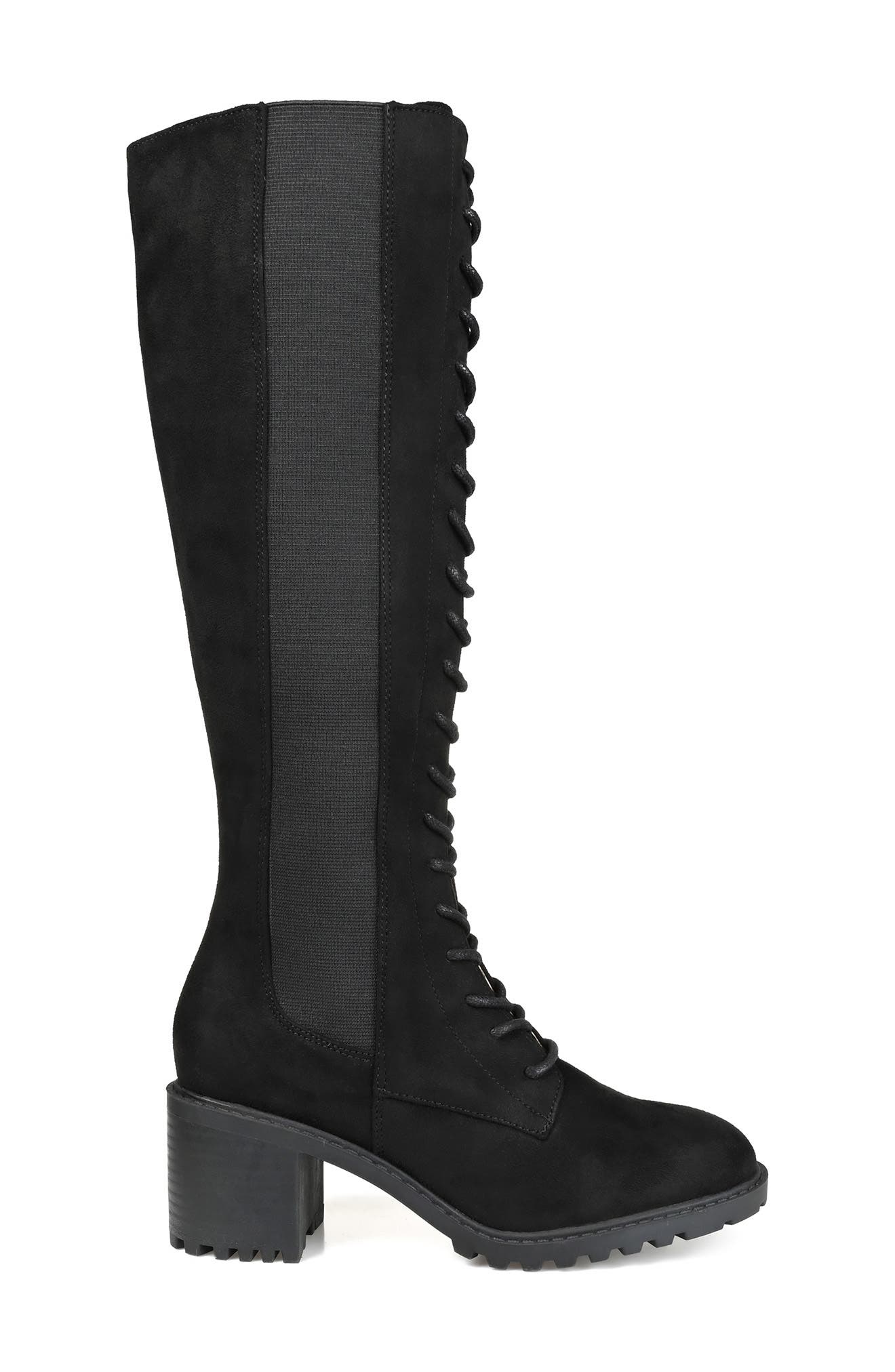 Journee Collection Jenicca Lace-Up Tall Boot, Alternate, color, 
