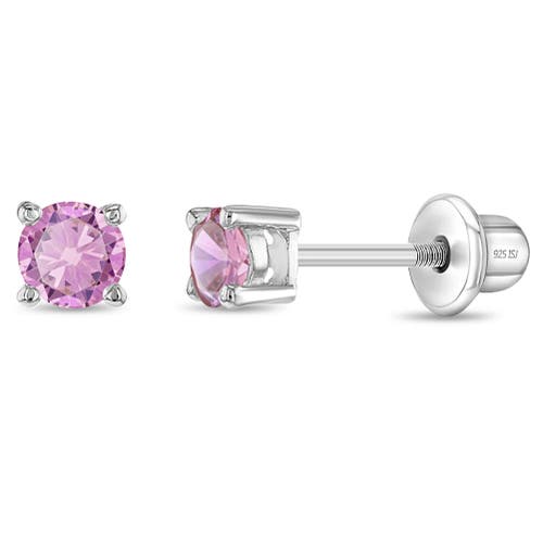 In Season Jewelry Traditional Prong Set Earrings in Pink at Nordstrom