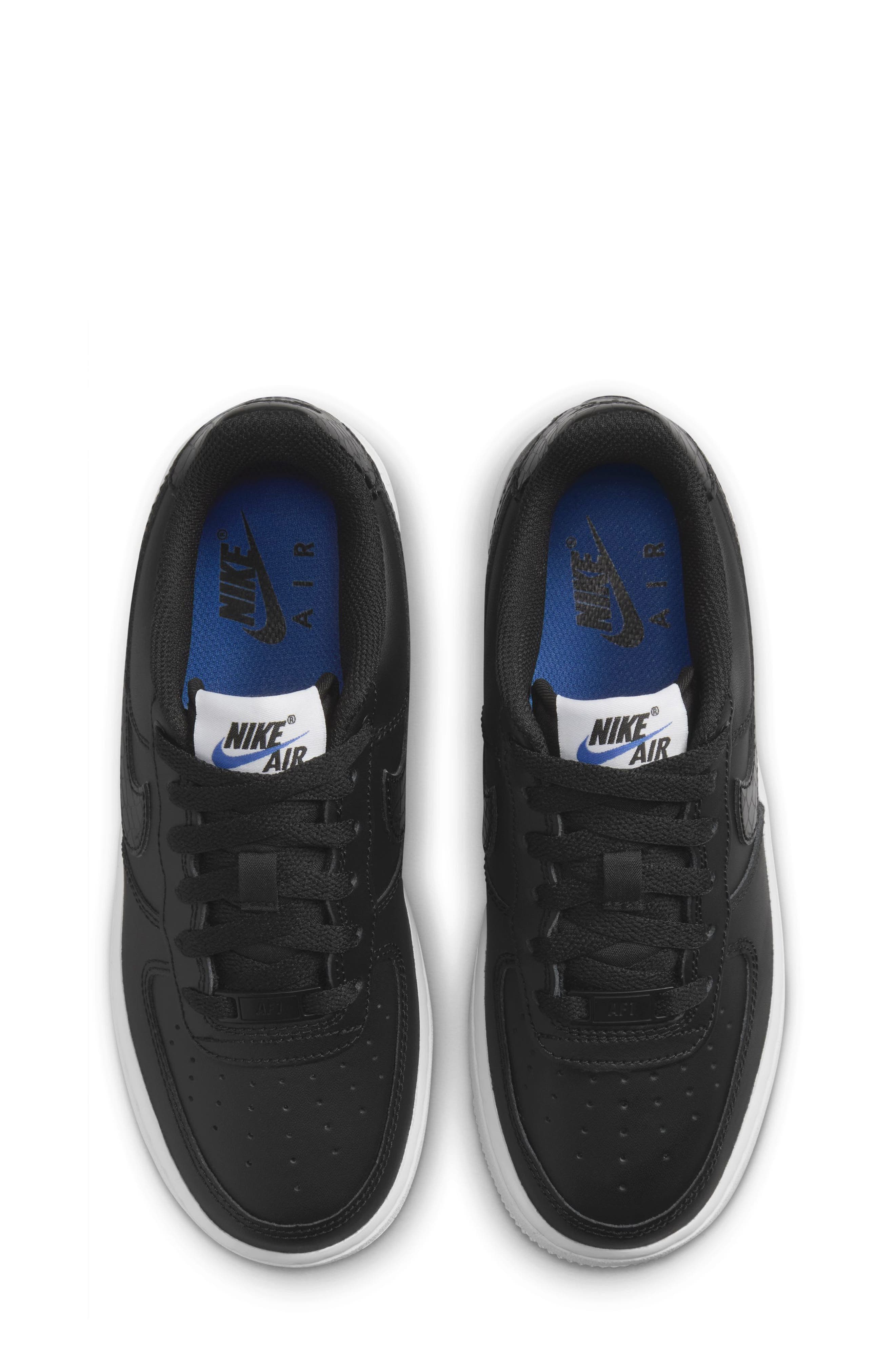 Nike Kids' Air Force 1 Basketball Sneaker, Alternate, color, Black/ White/ Black