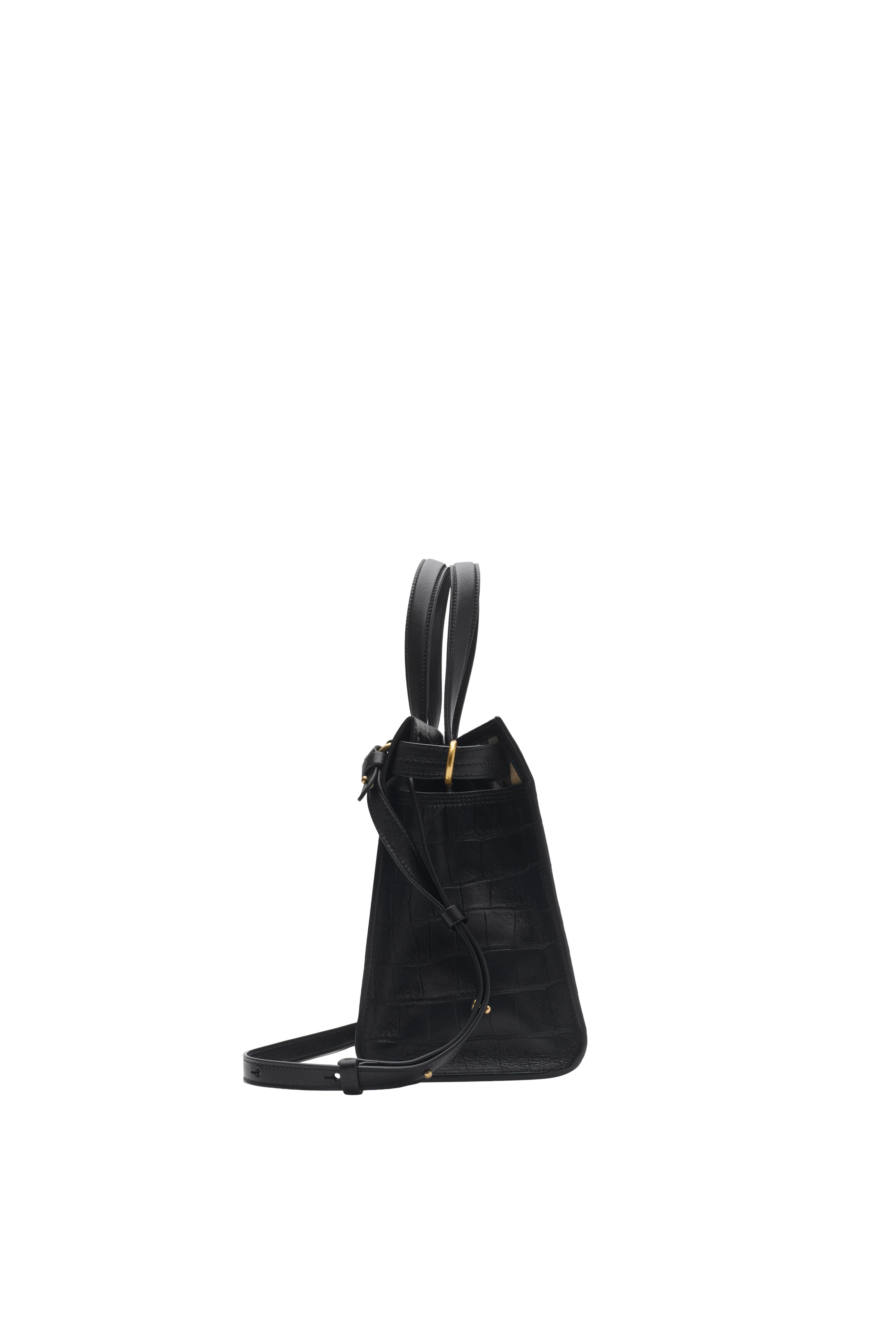 Burberry Small Cotswolds Tote, Alternate, color, Black