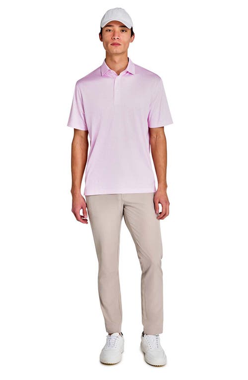 Construct Flower Chain Polo In Blue/pink