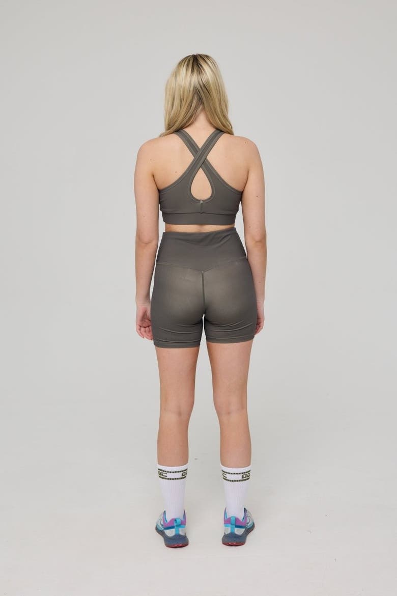 High Support Elite Crossback Sports Bra - Khaki, Alternate, color, Khaki