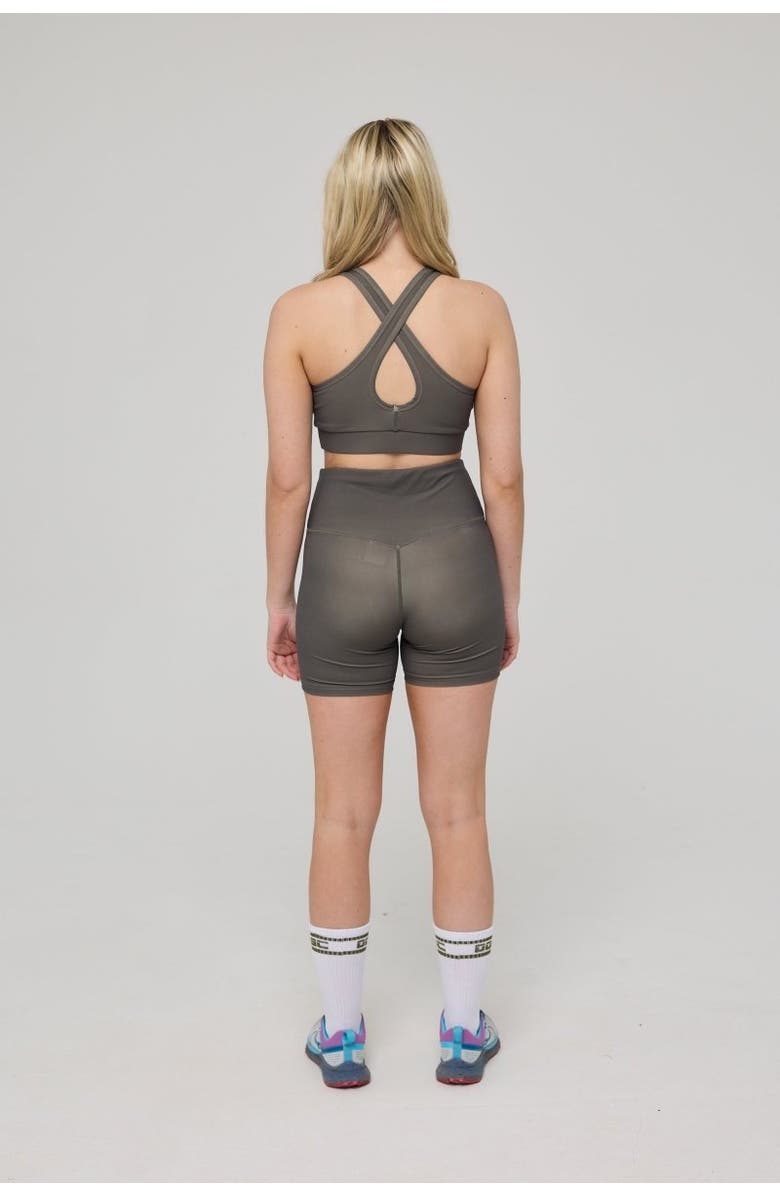 OOSC High Support Elite Crossback Sports Bra - Khaki, Alternate, color, Khaki