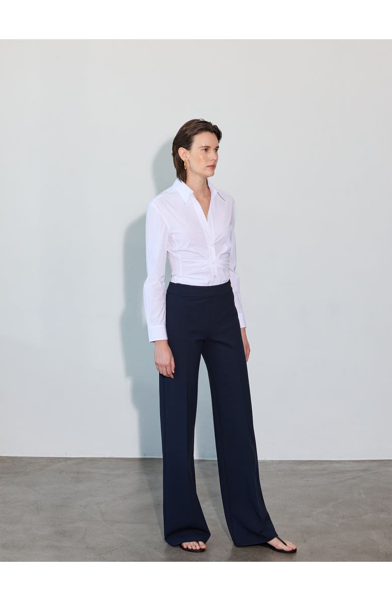 Callas Milano Savil Stretch Poplin Shirt, Alternate, color, White