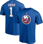 FANATICS Men's Fanatics Branded Glenn Resch Royal New York Islanders Authentic Stack Retired Player Nickname & Number T-Shirt