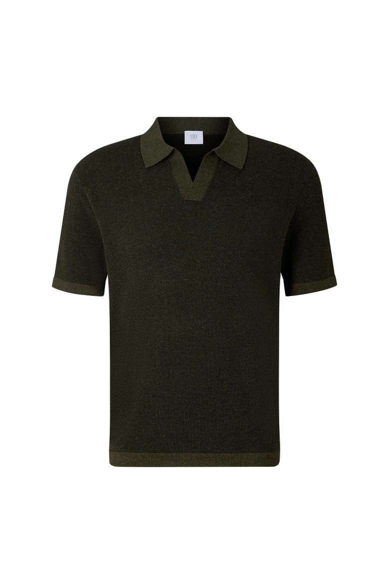 Lyon Knitted Polo Shirt, Main, color, Olive green