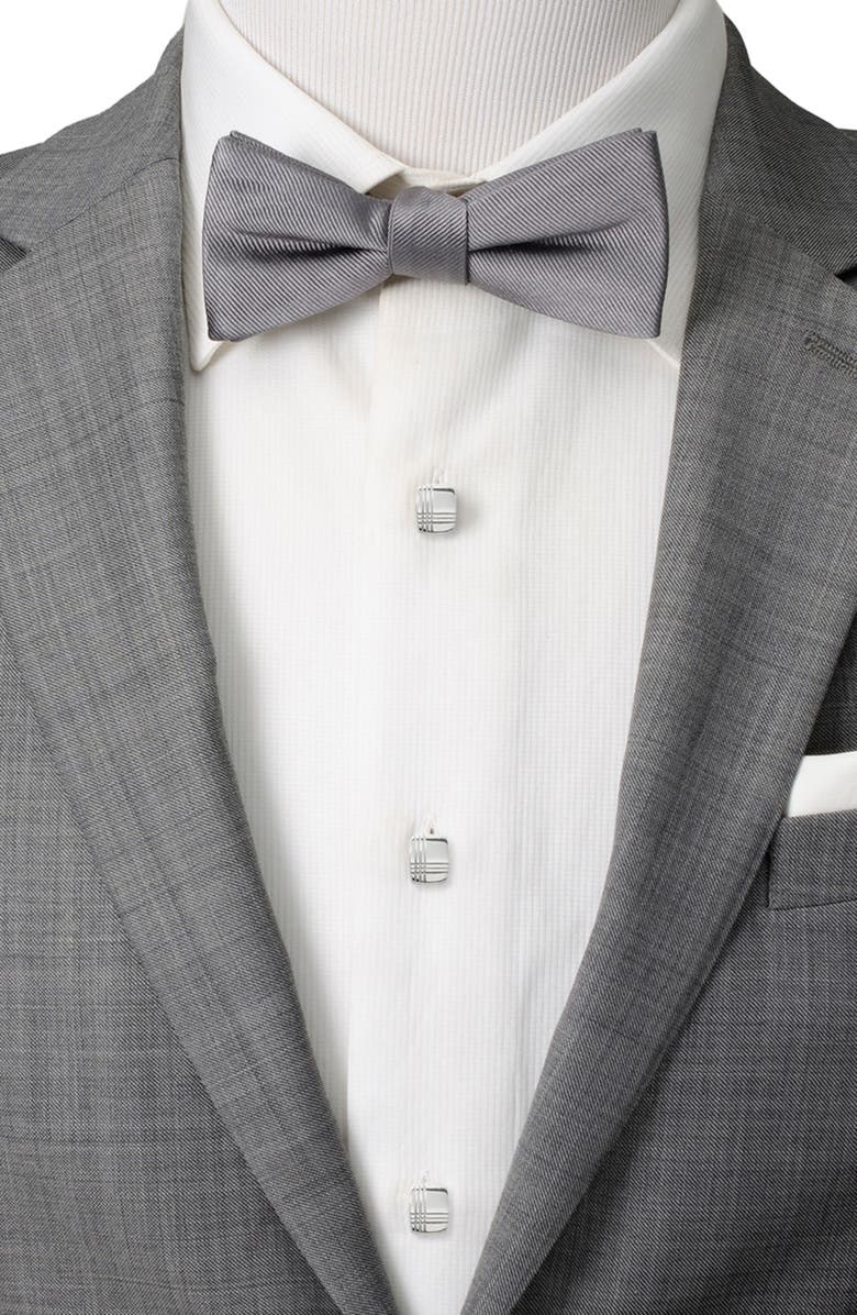 Cufflinks, Inc. Tartan Shirt Studs, Alternate, color, Silver