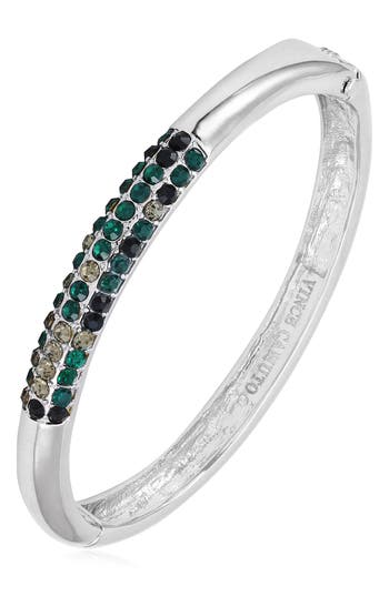 Vince Camuto Pavé Crystal Bangle Bracelet In Silver Tone