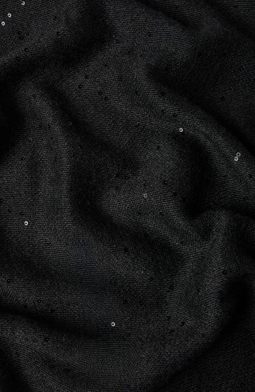 Brunello Cucinelli Cashmere And Silk Diamond Yarn Scarf In Black