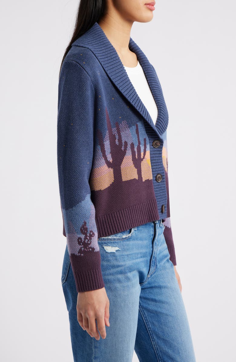 Pendleton Western Scenic Shawl Cardigan, Alternate, color, 