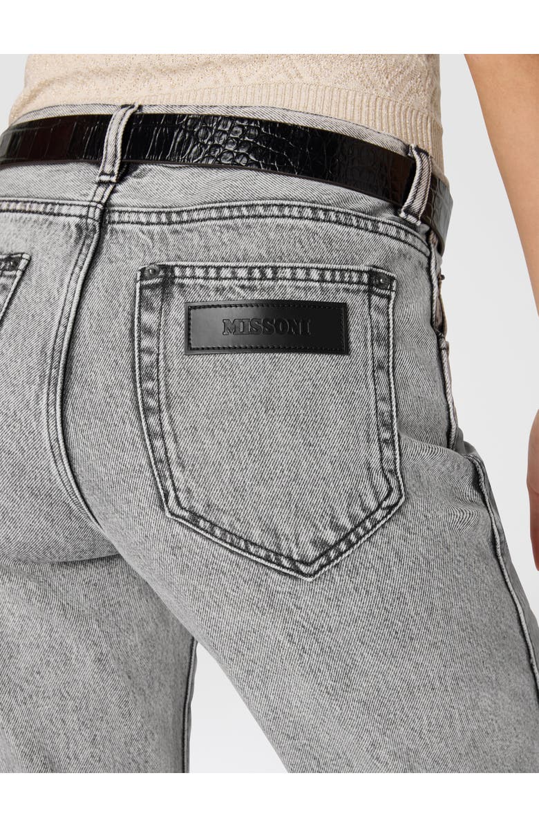 Missoni Five-pocket Mid-rise Bleached Denim Pants, Alternate, color, 