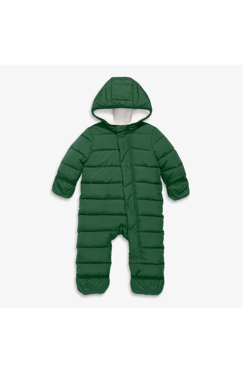 Primary Baby Parka Puffer Suit, Main, color, Evergreen