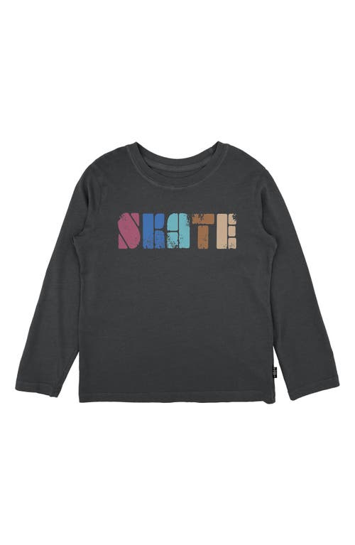 Feather 4 Arrow Kids' Skate Long Sleeve Graphic T-shirt In Black