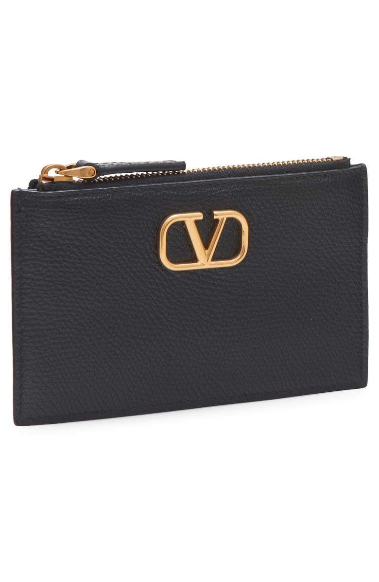 Valentino Garavani VLOGO Leather Coin Card Case, Alternate, color,
