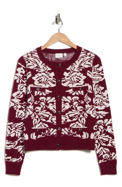 Boyfriend Jacquard Cardigan