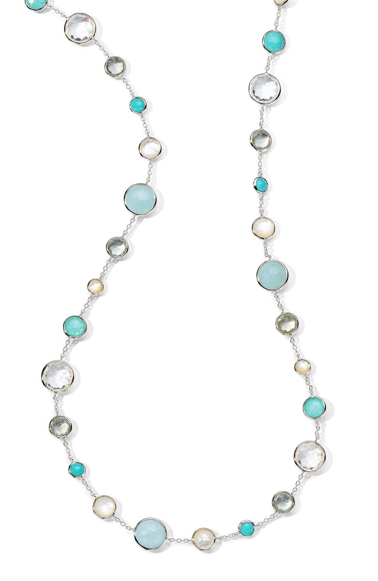 Ippolita Lollipop<sup>®</sup> Lollitini Long Necklace, Main, color, Silver