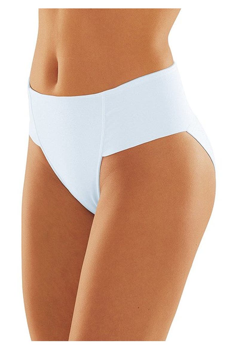 Women's 3 Pk High Leg Control Briefs, Alternate, color, Tan & Black & White
