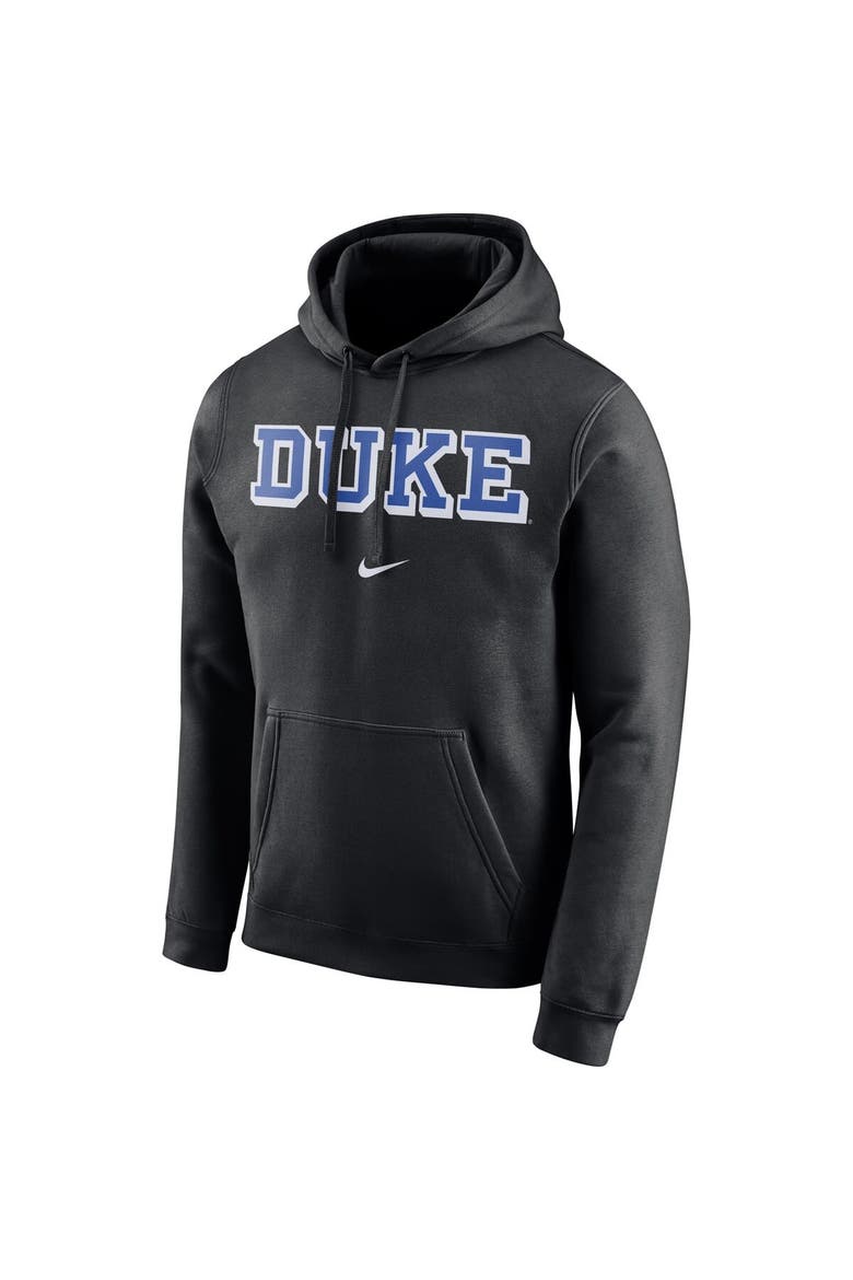 Men's Nike Black Duke Blue Devils Arch Club Fleece Pullover Hoodie, Alternate, color, Black