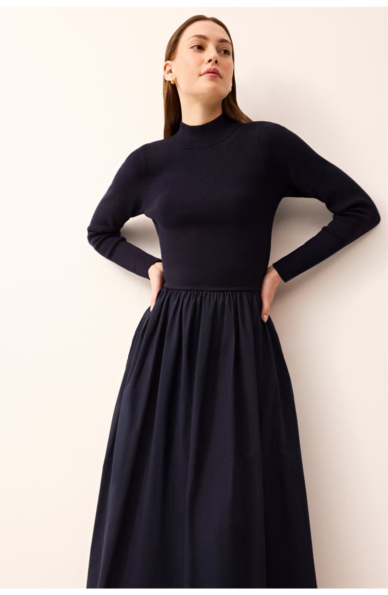 Marie Oliver Barrett Maxi Dress, Alternate, color, Navy