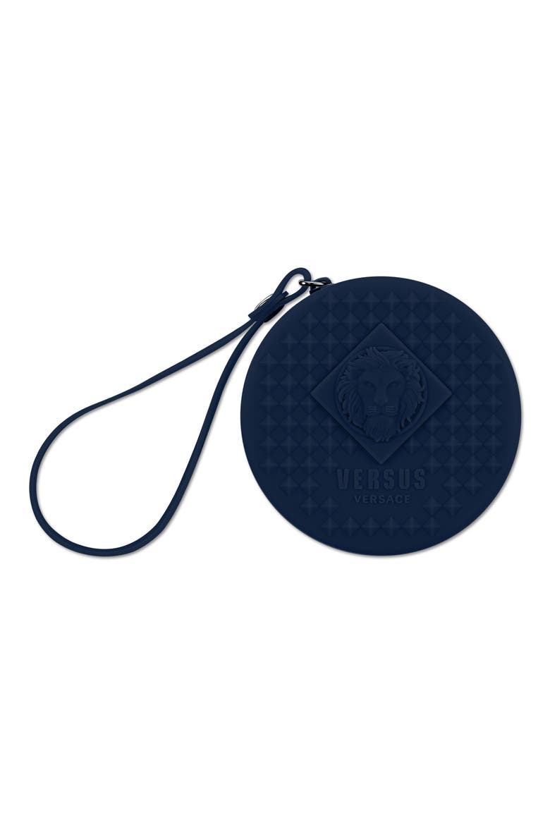 Versace Silicone Strap Watch, 39mm & Zip Case, Alternate, color, BLUE