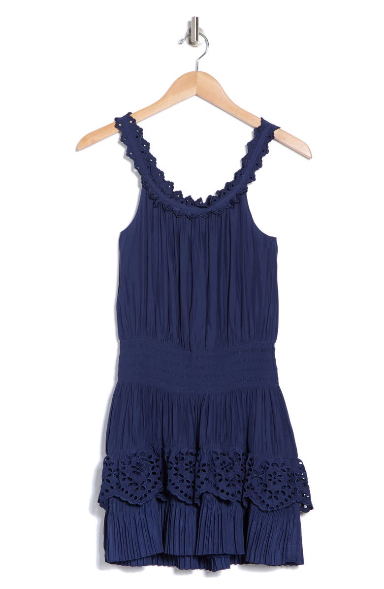 Ramy Brook Carla Lace Sleeveless Minidress, Alternate, color, Spring Navy