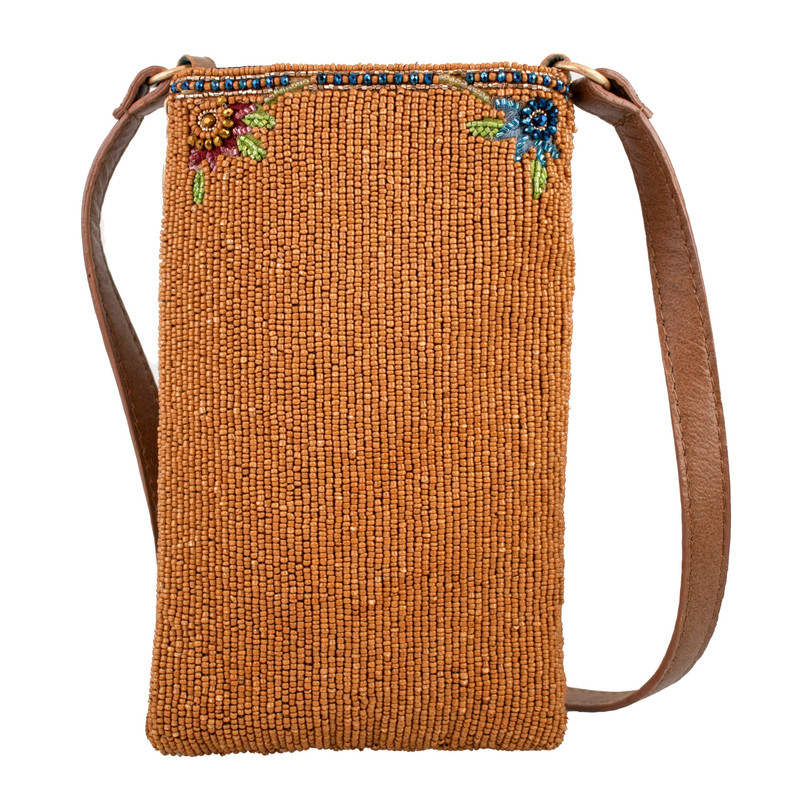 Mary Frances Accessories Garden Groove Crossbody Phone Bag, Alternate, color, Brown